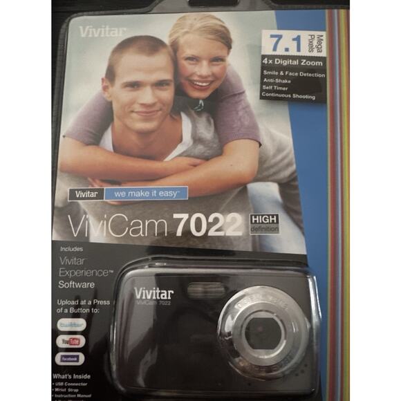 Vivitar ViviCam 7022 Digital Camera 7.1 Mega Pixels New Sealed Package - Picture 1 of 3